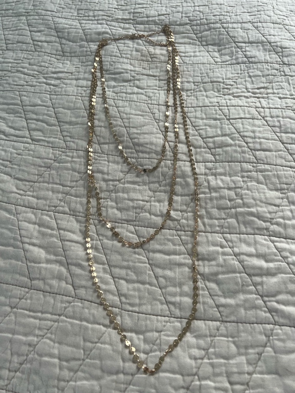 3-tier gold necklace